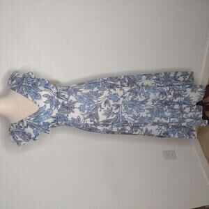 NWT Joie Women's White/Blue Dress Size XS